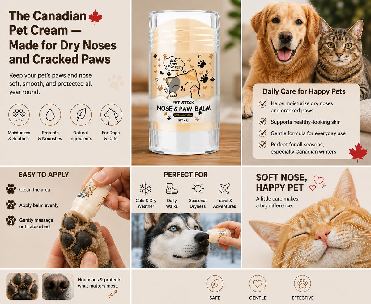 The Canadian Pet Cream — Made for Dry Noses and Cracked Paws