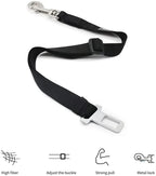 Adjustable Pet Car Seat Belt – Dog & Cat Vehicle Safety Harness with Secure Clip