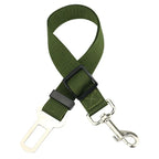 Adjustable Pet Car Seat Belt – Dog & Cat Vehicle Safety Harness with Secure Clip