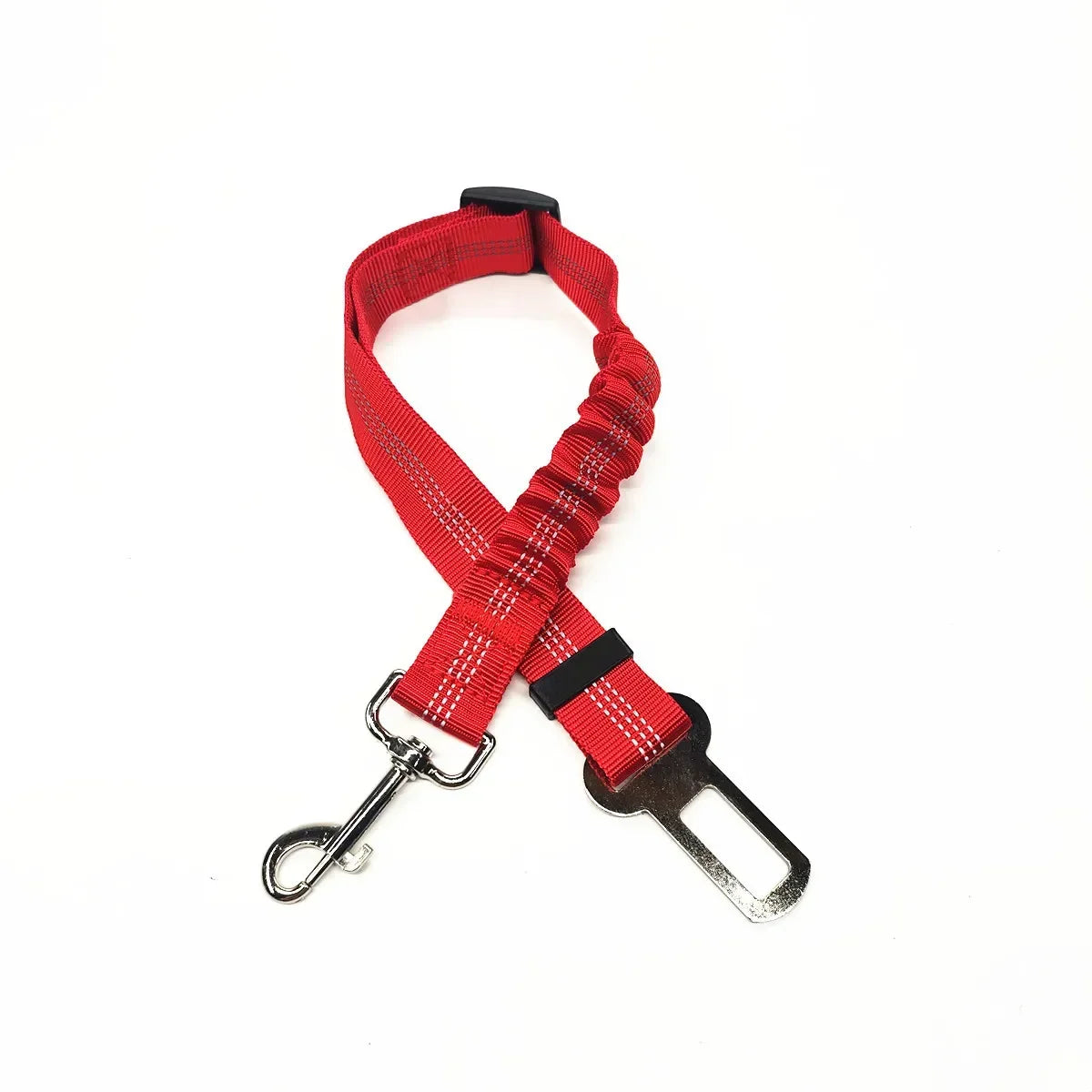 Adjustable Pet Car Seat Belt – Dog & Cat Vehicle Safety Harness with Secure Clip