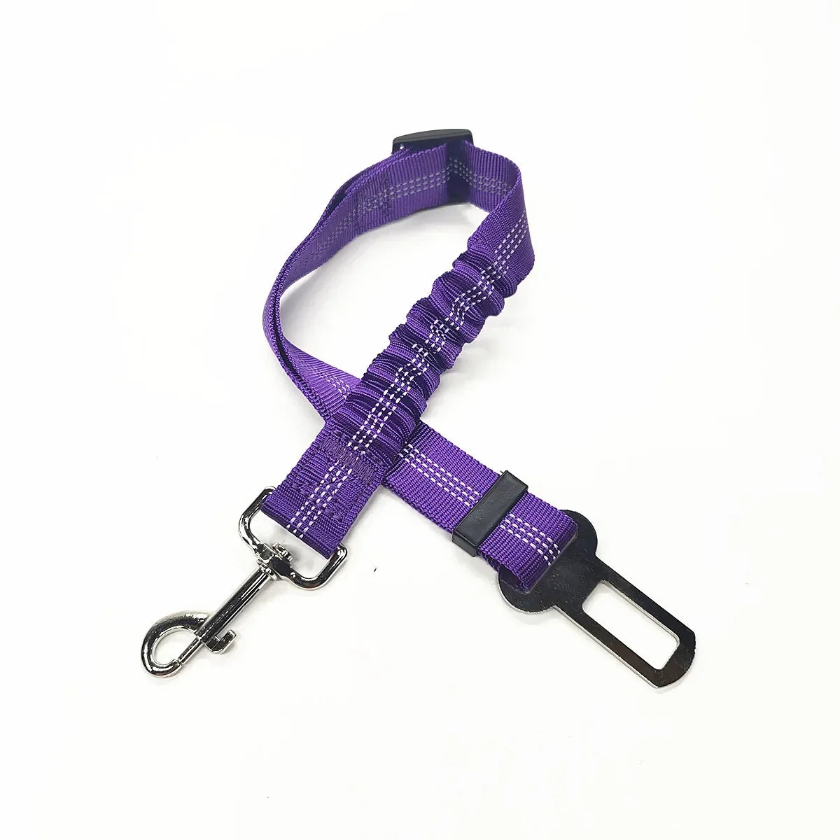 Adjustable Pet Car Seat Belt – Dog & Cat Vehicle Safety Harness with Secure Clip