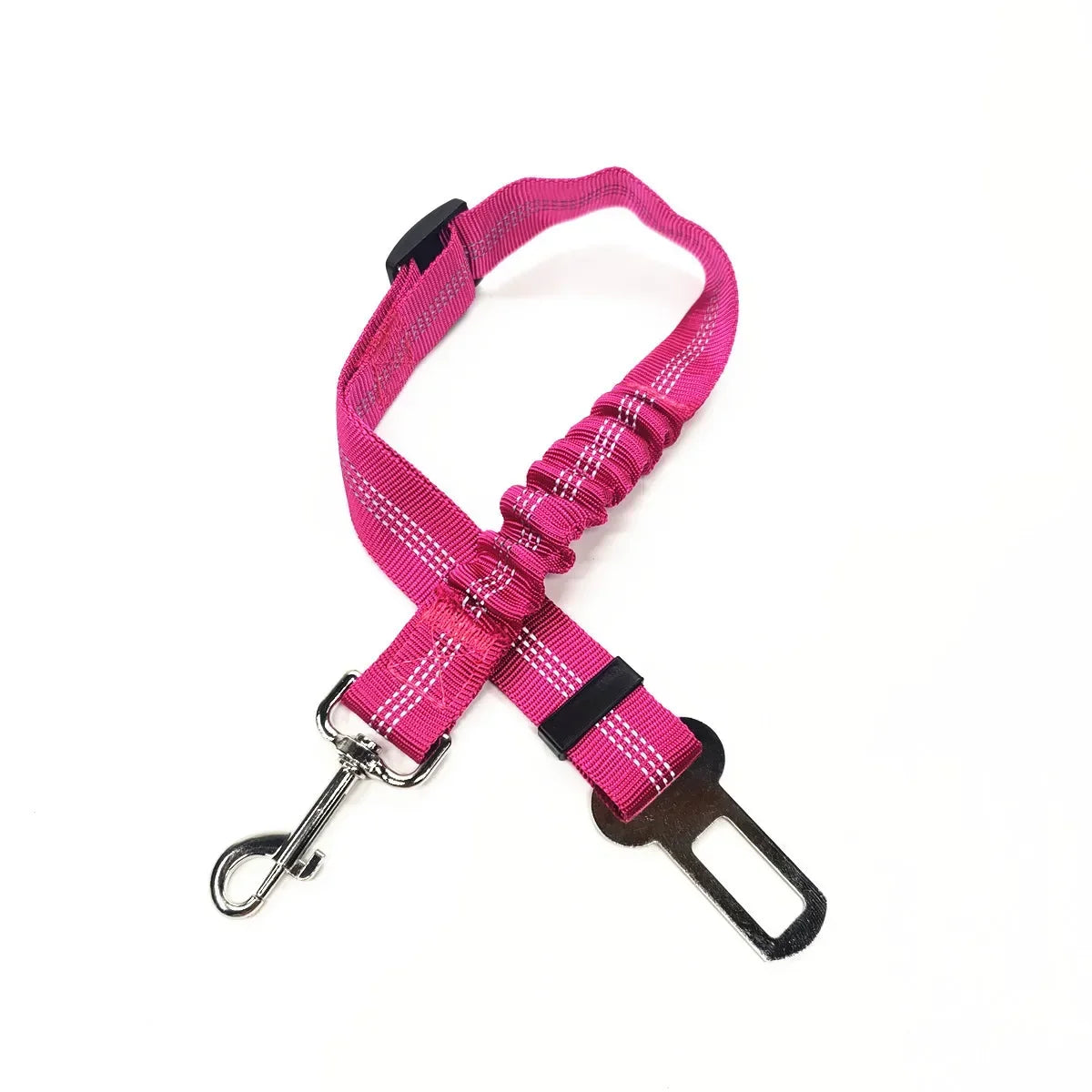 Adjustable Pet Car Seat Belt – Dog & Cat Vehicle Safety Harness with Secure Clip