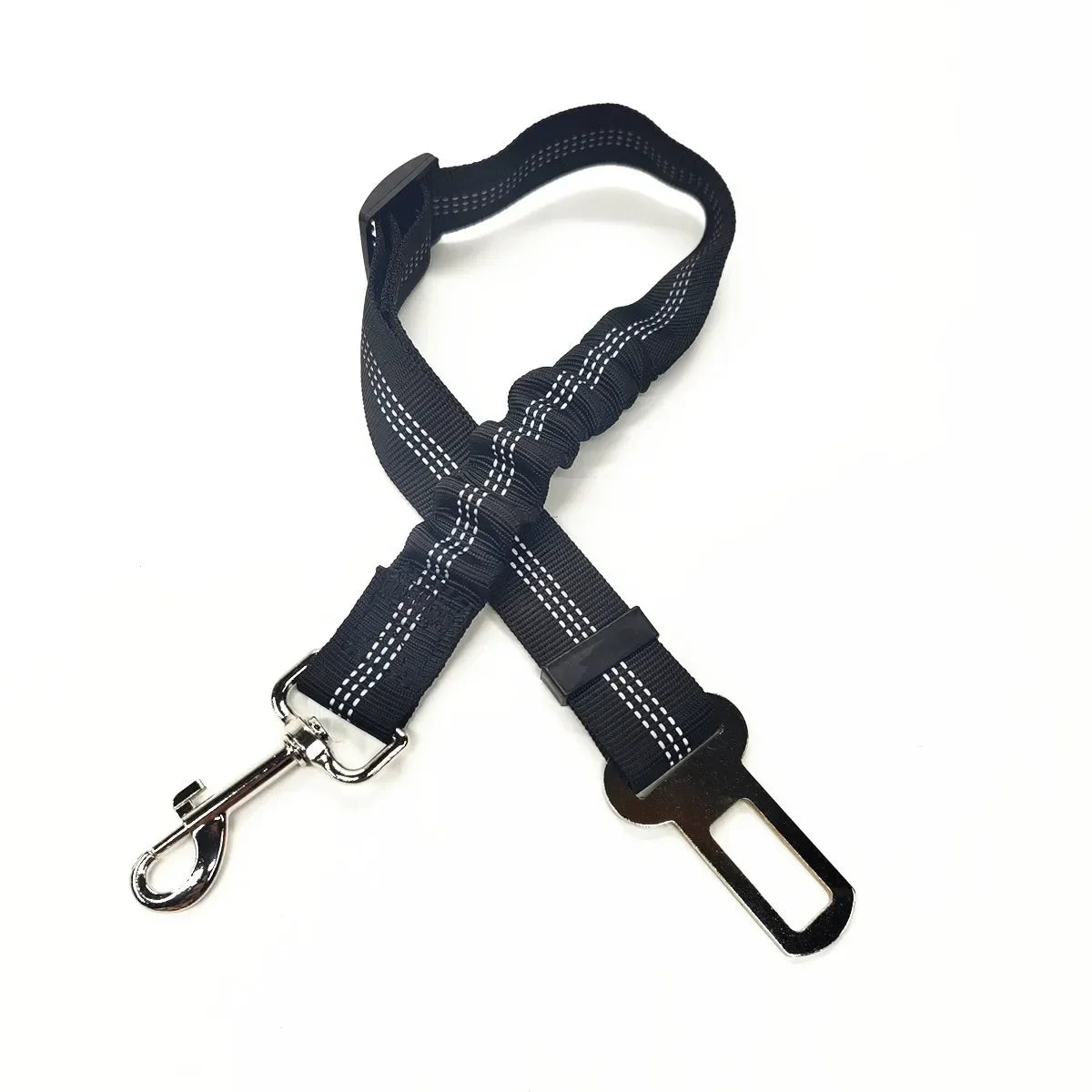 Adjustable Pet Car Seat Belt – Dog & Cat Vehicle Safety Harness with Secure Clip