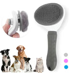 EasyClean™ Self-Cleaning Pet Brush – Dog & Cat Deshedding & Grooming Tool