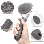 EasyClean™ Self-Cleaning Pet Brush – Dog & Cat Deshedding & Grooming Tool