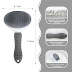 EasyClean™ Self-Cleaning Pet Brush – Dog & Cat Deshedding & Grooming Tool
