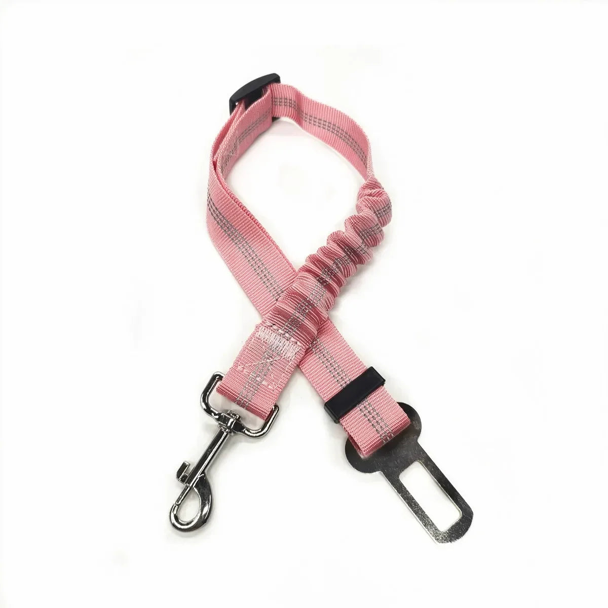 Adjustable Pet Car Seat Belt – Dog & Cat Vehicle Safety Harness with Secure Clip