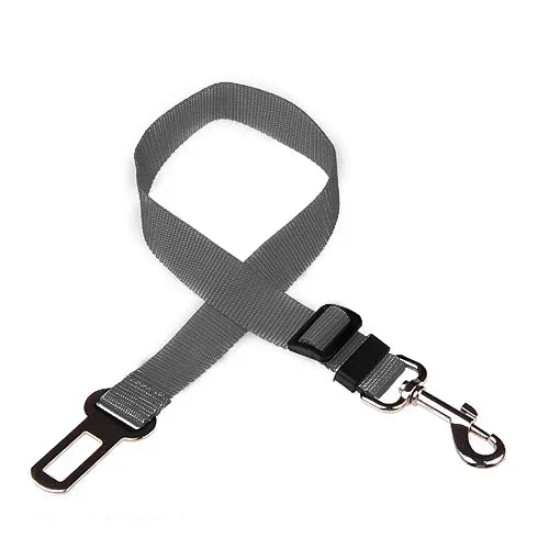Adjustable Pet Car Seat Belt – Dog & Cat Vehicle Safety Harness with Secure Clip