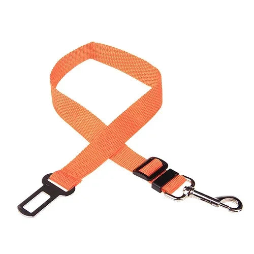 Adjustable Pet Car Seat Belt – Dog & Cat Vehicle Safety Harness with Secure Clip